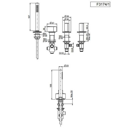 FIMA|Carlo Frattini SO Ручка для смесителя, цвет хром