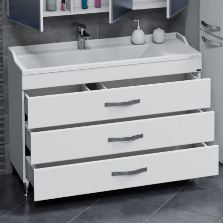 Тумба для умыв. "Виктория 120" NEW напол. (ум. Сириус 120 литой мрамор), артикул 700137N