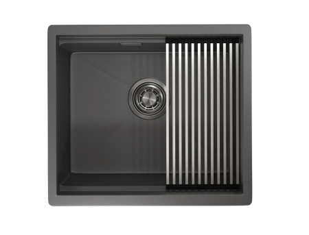Кухонная мойка GRANULA (5045U, ГРАФИТ МАТОВЫЙ), артикул 5045U, ГРАФИТ МАТОВЫЙ