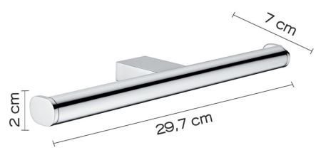 Gedy Canarie, бумагодержатель двойной, цвет хром, артикул A229(13)