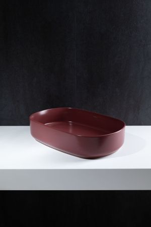 Раковина накладная Allen Brau Fantasy 55 4.11022.BD бордо, артикул 4.11022.BD