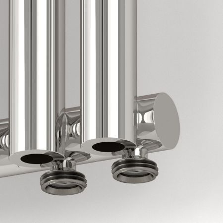 Отопительный радиатор ЭСТЕТ-0 н/ж EU50 правый 1200х180 / 4 сек (Матовый белый), артикул 30-0321-1204