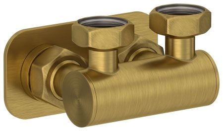 Модуль 2х3/4" угловой EU50 (Состаренная ЛАТУНЬ), артикул 051-1538-3434