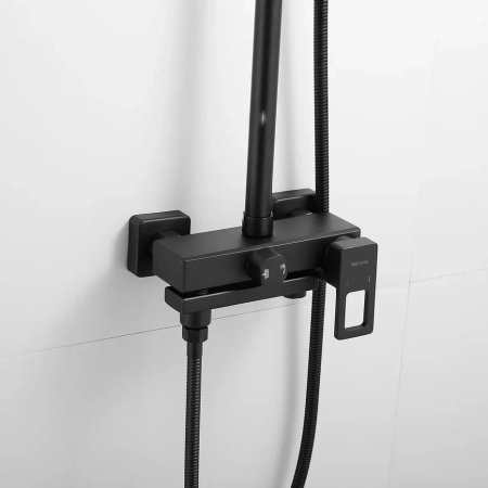 Душевая система Shevanik S8236H, черный