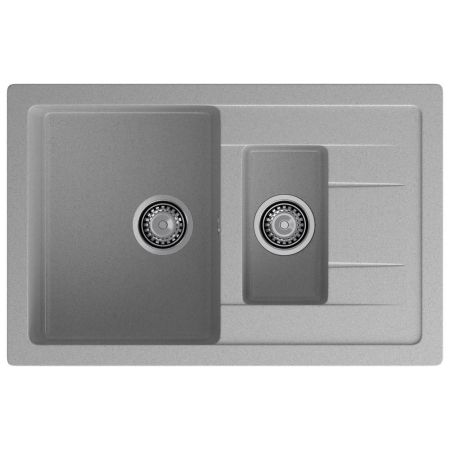 Кухонная мойка GranFest QUADRO 775KL, серый, артикул Q-775KL серый