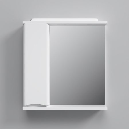 M80MPL0651WG Like зеркало, частично зеркальный шкаф, левый, 65см, с подсветкой, белый, глянец, шт, артикул M80MPL0651WG