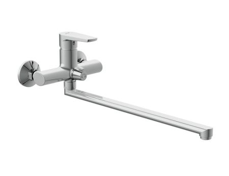 Смеситель для ванны Cersanit MODUO с длинным изливом однорычажный хром (64098), артикул 64098