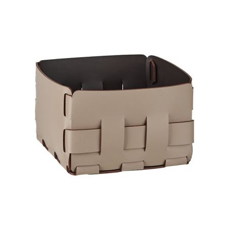 Colombo Adj Корзинка Mini Bottega, 19x19H13 см , цвет: капучино/шоколад, артикул BADJ1019-0406