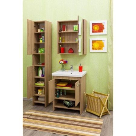 Шкаф пенал Sanflor Мехико 32 R Н0000001066 Швейцарский вяз, артикул Н0000001066