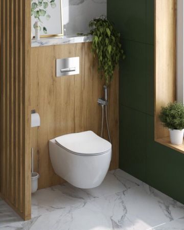 Унитаз подвесной безободковый CEZARES COMFORT, артикул CZR-191-TH