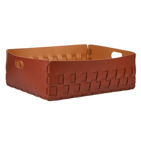 Colombo Adj Корзинка Dubai, 60x50H20 см, цвет: бордо/коньяк, артикул BADJ2049-3009