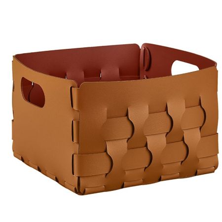 ADJ Корзинка Dubai, 25x25xH20 см., цвет: коньяк/бордо, артикул 2044.09/30
