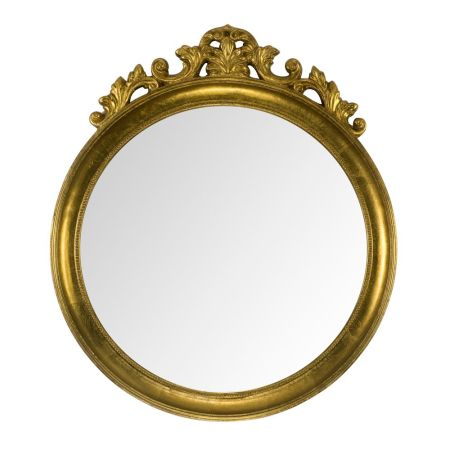 Зеркало круглое h66хL57,5xP4 см, бронза, артикул 26532