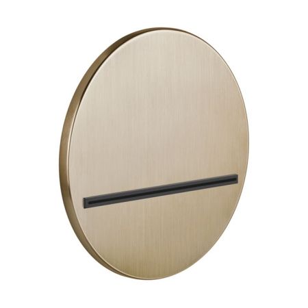 GESSI VENTI20 Излив настенный Ø207 мм., каскадный, цвет Warm Bronze Br. PVD, артикул 65295#726