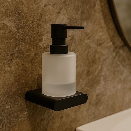 Дозатор жидкого мыла Knotlor LD101BL, черный, артикул LD101BL