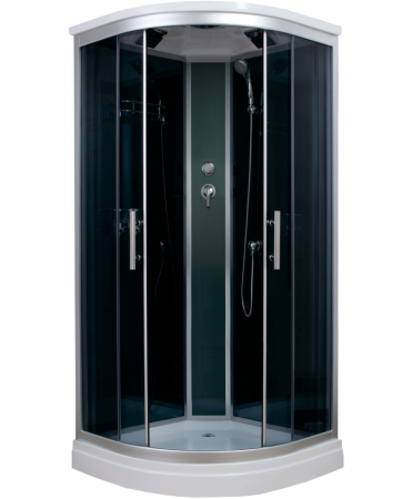 Душевая кабина Timo Standart T-1101 P 100x100 без гидромассажа профиль Хром стекло тонированное