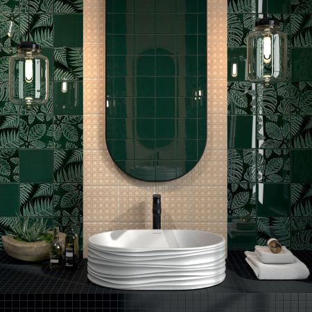 Раковина ARTBASIN Sabbia накладная 50, белая матовая, артикул SA.wb.50\WHT.M
