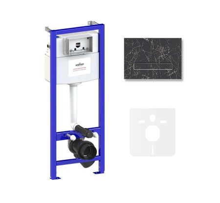 Комплект 4 в 1 инсталляции для подвесного унитаза Lavinia Boho Relfix 77010026