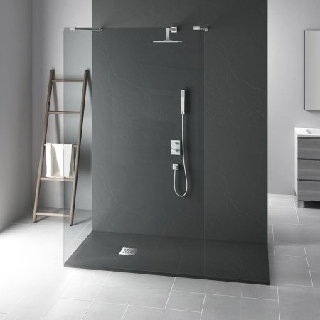 Душевые поддоны Vincea Поддон для душа из искусственного камня VST-4SR9010A, 1000*900*25, антрацит,, артикул VST-4SR9010A