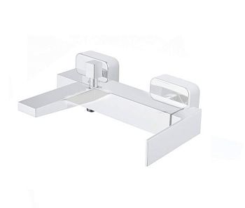 Смеситель на борт ванны Fiore KUBE 100BB8551, белый