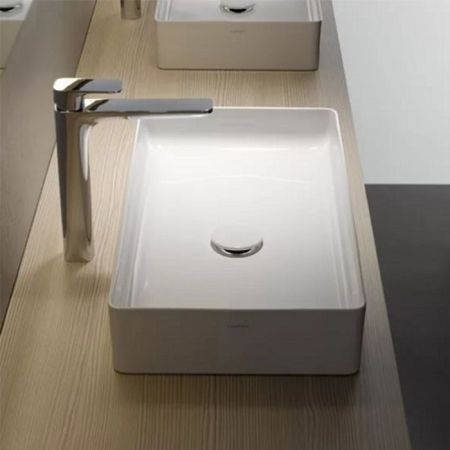 LAUFEN LIVING SQUARE Раковина прямоугольная 600х340х110 мм без отв. под смеситель,без перелива, цвет: белый, артикул 8.1143.4.000.112.1