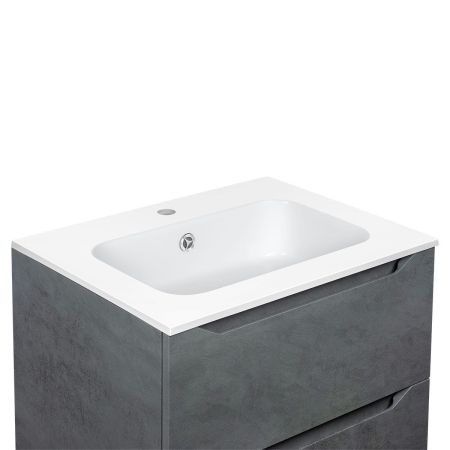 Раковина VCB-2N600W из искуственного камня, цвет белый, артикул VCB-2N600W