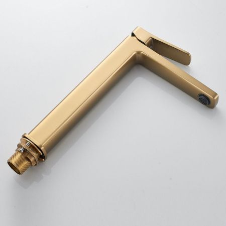 Смеситель для раковины Shevanik S9911G, золотой сатин, артикул S9911G