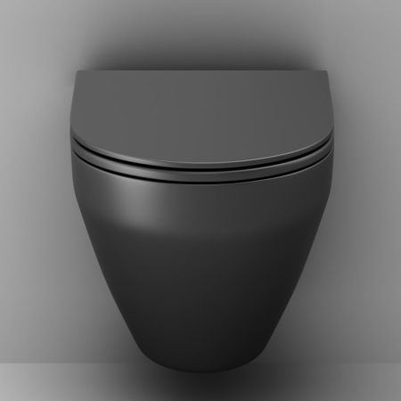 C701700MBSC Spirit V2.0 подвесной унитаз FlashClean с сиденьем микролифт, черн мат, артикул C701700MBSC