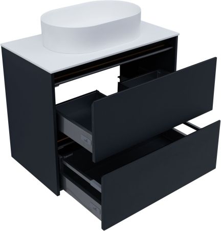 Тумба под раковину Allen Brau Activity 80 1.34004.AM антрацит матовый/черный браш, артикул 1.34004.AM