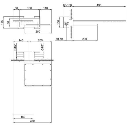 Fantini Milano Двойной верхний душ, хром, артикул 86 02 8035B