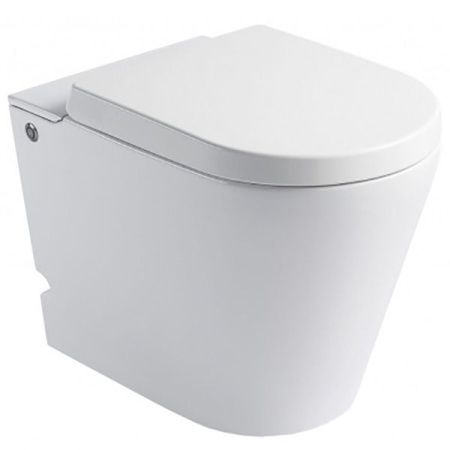 Унитаз Cerutti SPA B-380B 7267 с импульсным смывом приставной с сиденьем Микролифт Унитаз Cerutti SPA B-380B 7267 с импульсным смывом приставной с сиденьем Микролифт