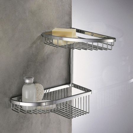 Угловая полка Colombo Design Angolare B9607.000 Хром Угловая полка Colombo Design Angolare B9607.000 Хром