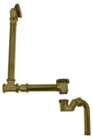 Слив-перелив для ванны с гидрозатвором BB567-OVF, артикул BB567-01-TI-CRM