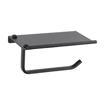 Держатель для туалетной бумаги с полочкой Haiba HB330-7, черный