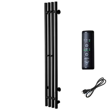 Полотенцесушитель электрический (нестандартная) Тругор Пэк сп Вектор 120х15 см, черный, артикул ПэкВектор120*15чернВГП