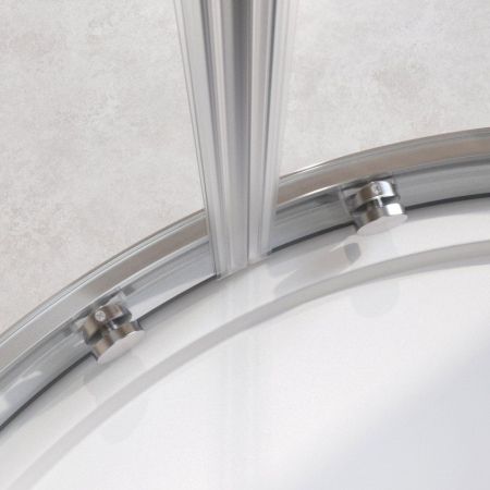 RELAX-304-R-2-100-C-GM Душевой уголок, отделка Оружейная сталь, артикул RELAX-304-R-2-100-C-GM