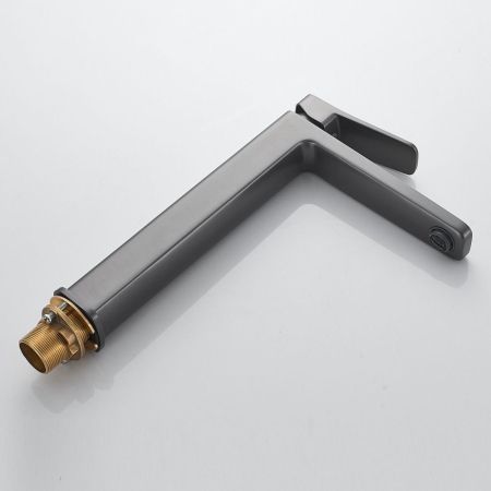 Смеситель для раковины высокий  Raffine F1199T, оружейная сталь