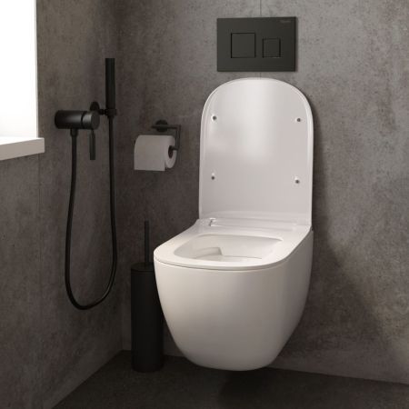 Унитаз подвесной Maretti Eleganza безободковый с микролифтом, EN10PBM10-844, белый, артикул EN10PBM10-844