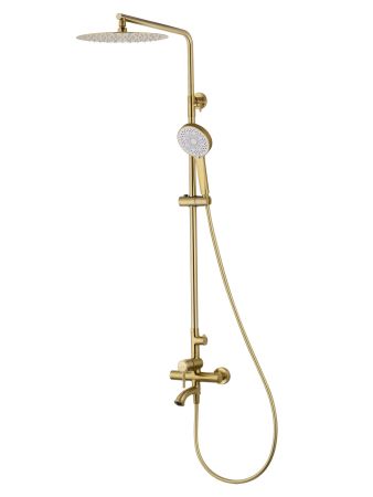 Душевая система WONZON & WOGHAND TOR, Брашированное золото (WW-88047073-BG), артикул WW-88047073-BG