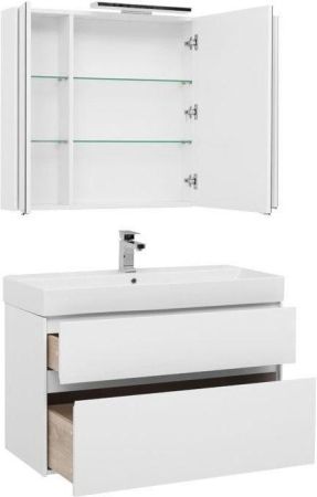 Мебель для ванной Aquanet Бруклин 100 белый, артикул 00207800