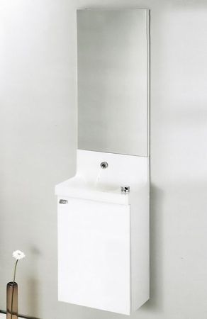 Тумба под раковину Jacob Delafon Pop Laminar 40 R EB286-G1C подвесная Белая глянцевая, артикул EB286-G1C