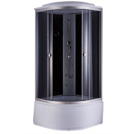 Душевая кабина Niagara NG-2508G 90x90 стекло тонированное задняя стенка Черная, артикул 25081434G