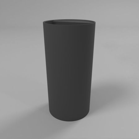 Умывальник WHITECROSS Pantheon D=43 (черный мат) иск. камень, артикул 0708.043043.201