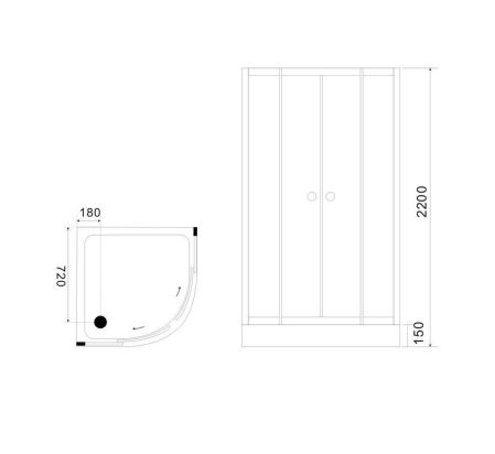 Душевая кабина B&W G5701, артикул G5701
