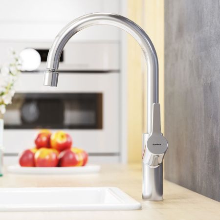 310722000 Eclipse, смеситель для кухни с двухрежимным регулируемым аэратором, хром, артикул 310722000