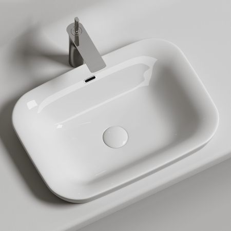 Умывальник прямоугольный встраиваемый сверху в столешницу Element 580*400*150мм CN6041, артикул CN6041