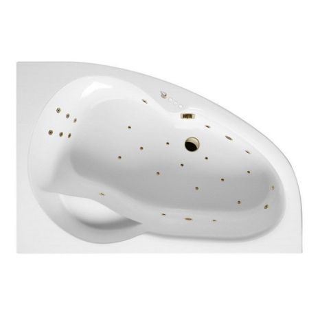 Ванна EXCELLENT Newa 160x95 (правая)  "ULTRA" (бронза), артикул WAEX.NEP16.ULTRA.BR