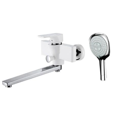 Смеситель для ванны D&K Berlin Steinbeis DA1433316 универсальный Хром Белый, артикул DA1433316