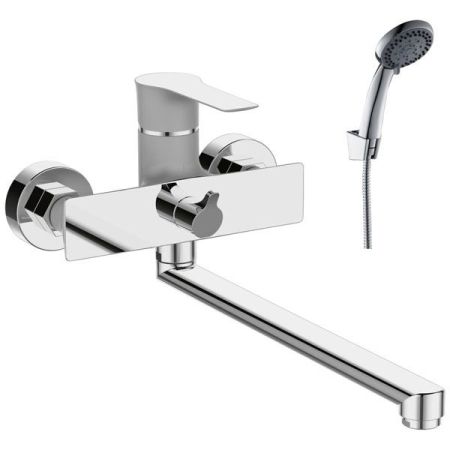 Смеситель для ванны и душа Rossinka RS35-32PC Хром Перламутр, артикул RS35-32PC