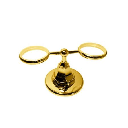 Nicolazzi Teide Держатель для мыльницы и стакана, цвет: золото (без керамики), артикул 1494GO05